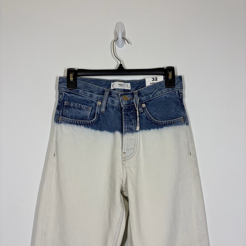 NWT Mango MNG High Rise Straight Leg Jean Size 32 or US 1 - Picture 5 of 11